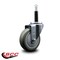 Service Caster 4'' Gray Poly Wheel Swivel 3/4'' Expanding Stem Caster SCC-EX20S414-PPUB-34 - alternate 4